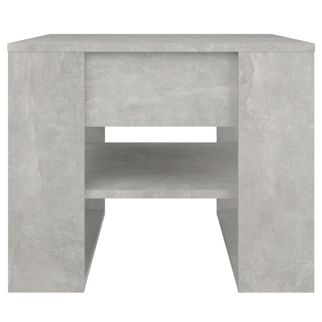 Table basse gris béton 55,5x55x45 cm bois d’ingénierie - Tables basses