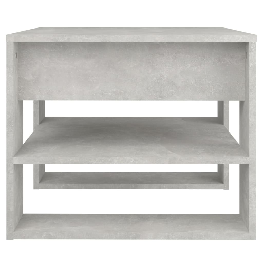 Table basse gris béton 55,5x55x45 cm bois d’ingénierie - Tables basses