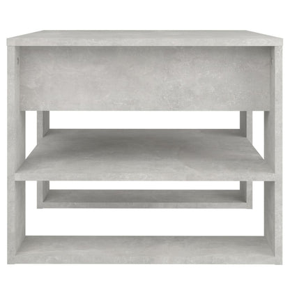 Table basse gris béton 55,5x55x45 cm bois d’ingénierie - Tables basses