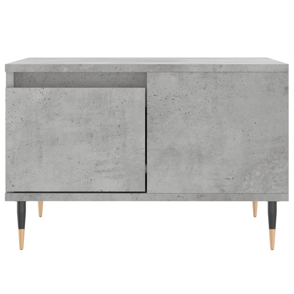 Table basse gris béton 55x55x36,5 cm bois d’ingénierie - Tables basses
