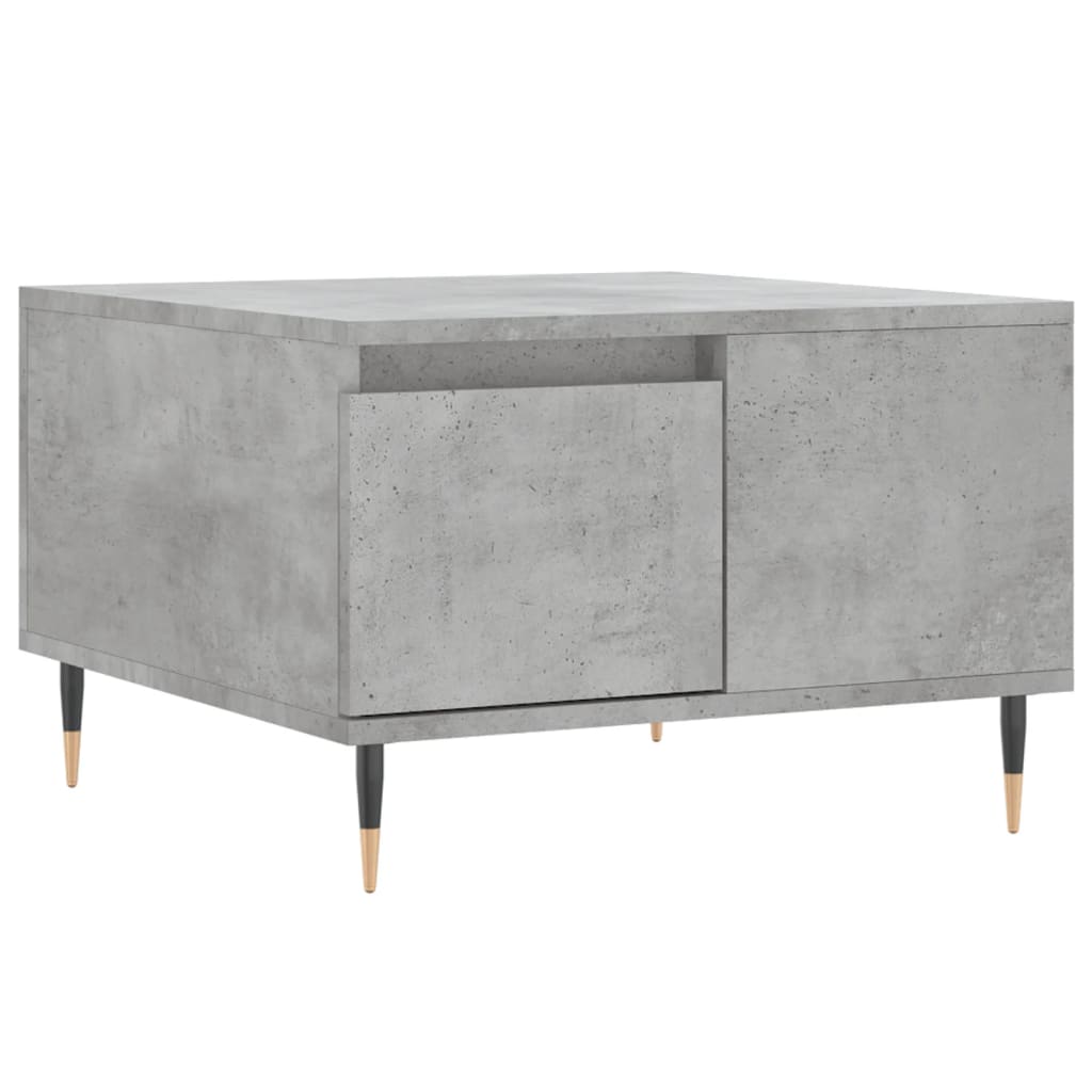Table basse gris béton 55x55x36,5 cm bois d’ingénierie - Tables basses