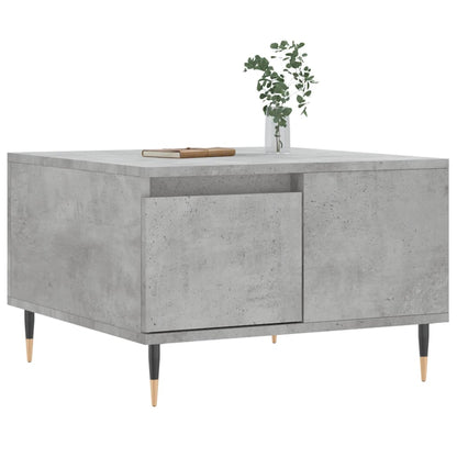 Table basse gris béton 55x55x36,5 cm bois d’ingénierie - Tables basses