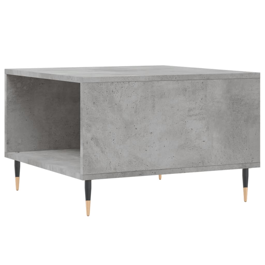 Table basse gris béton 55x55x36,5 cm bois d’ingénierie - Tables basses