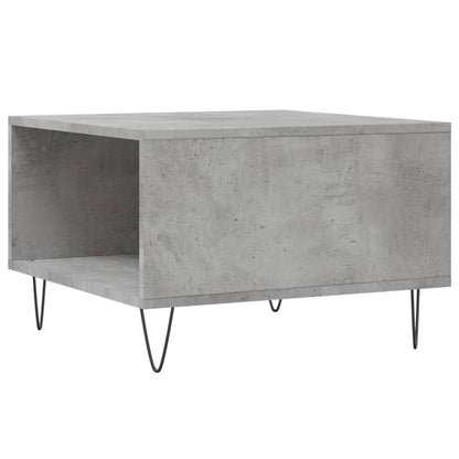 Table basse gris béton 55x55x36,5 cm bois d’ingénierie - Tables basses