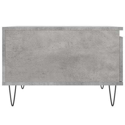 Table basse gris béton 55x55x36,5 cm bois d’ingénierie - Tables basses
