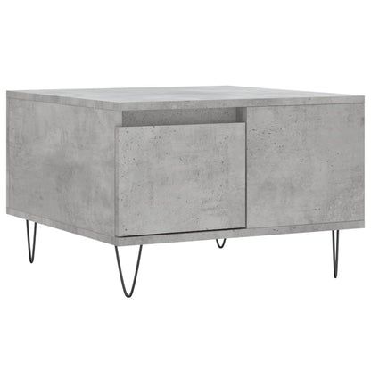 Table basse gris béton 55x55x36,5 cm bois d’ingénierie - Tables basses