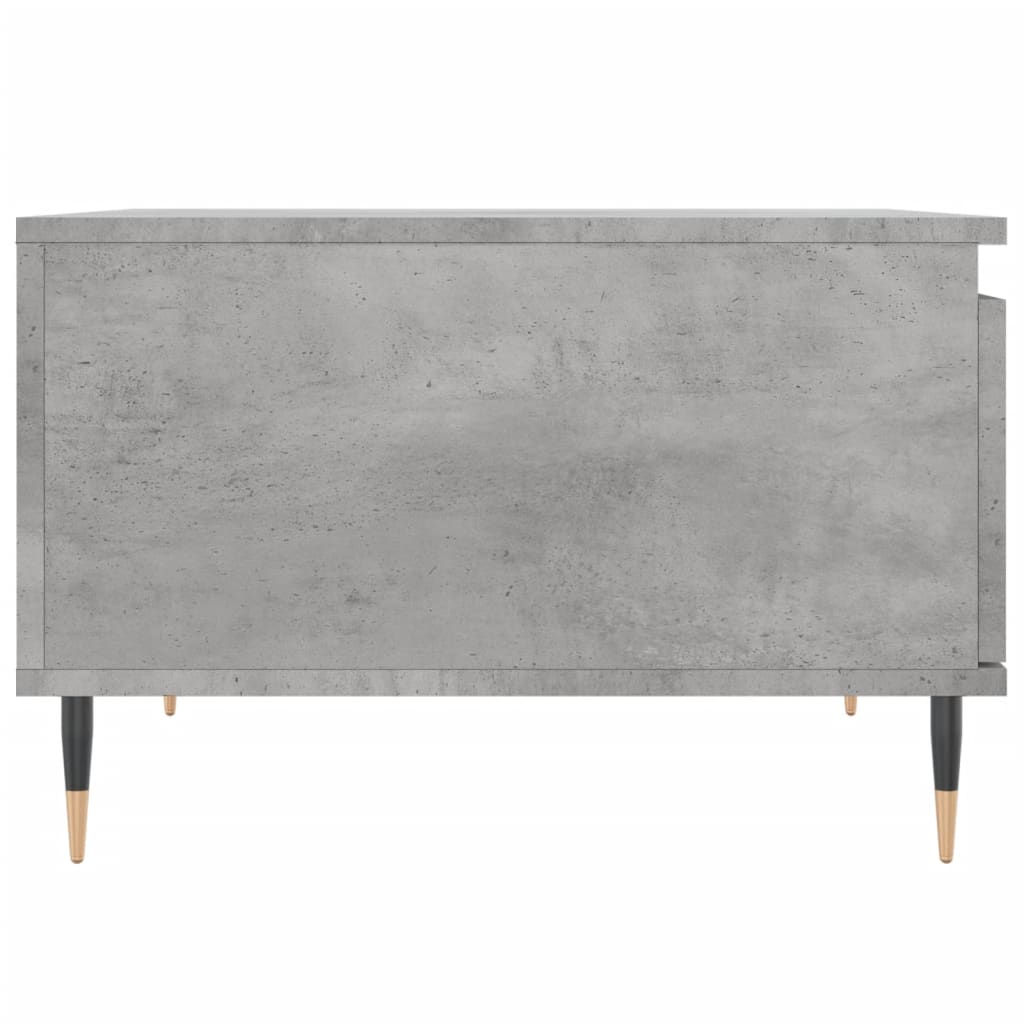 Table basse gris béton 55x55x36,5 cm bois d’ingénierie - Tables basses