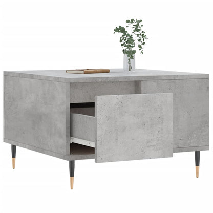 Table basse gris béton 55x55x36,5 cm bois d’ingénierie - Tables basses