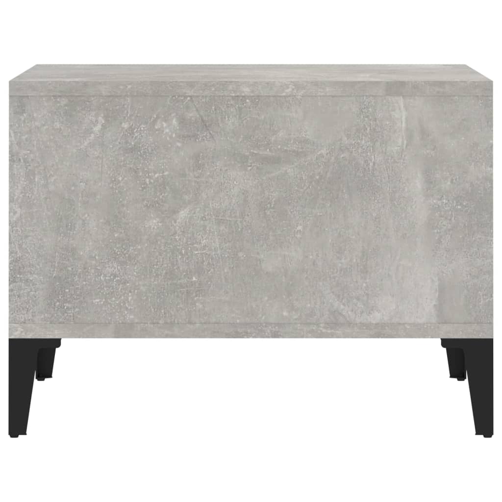 Table basse Gris béton 60x50x36,5 cm Bois d’ingénierie - Tables basses