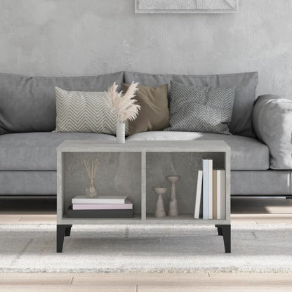 Table basse Gris béton 60x50x36,5 cm Bois d’ingénierie - Tables basses