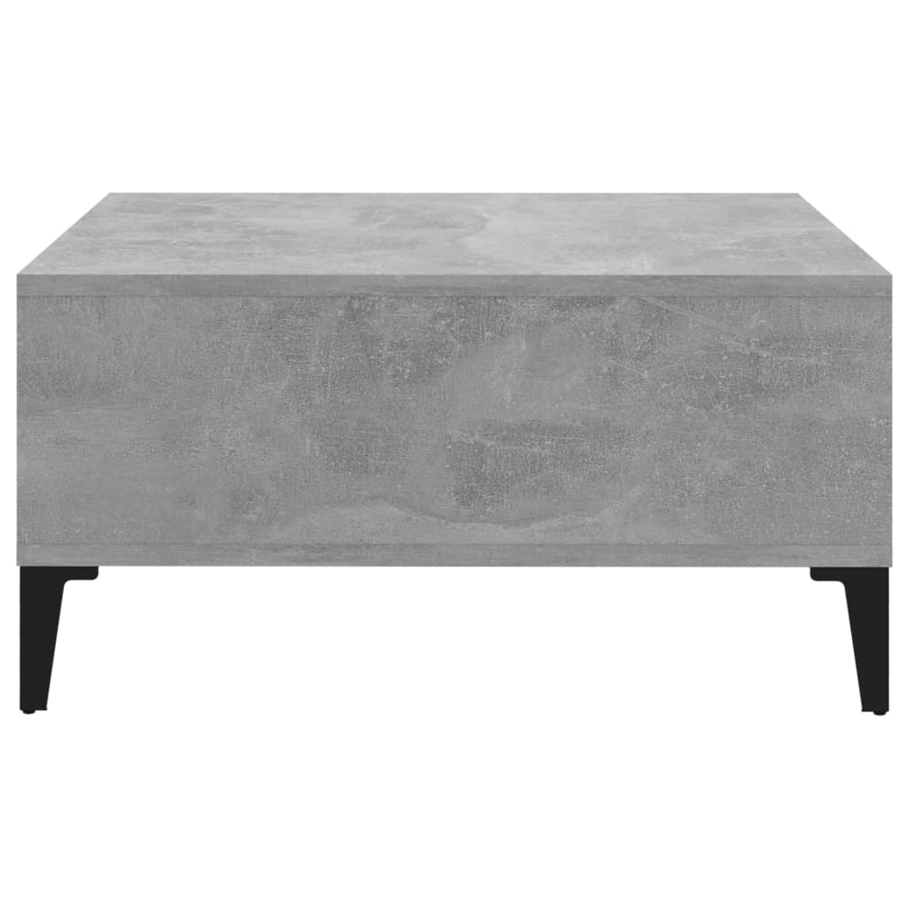 Table basse gris béton 60x60x30 cm bois d’ingénierie - Tables basses