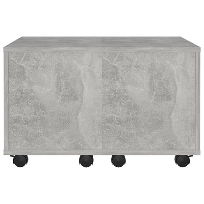 Table basse gris béton 60x60x38 cm bois d’ingénierie - Tables basses