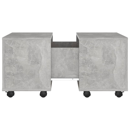 Table basse gris béton 60x60x38 cm bois d’ingénierie - Tables basses