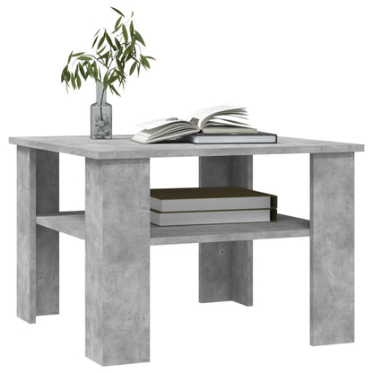 Table basse Gris béton 60x60x42 cm Bois d’ingénierie - Tables basses