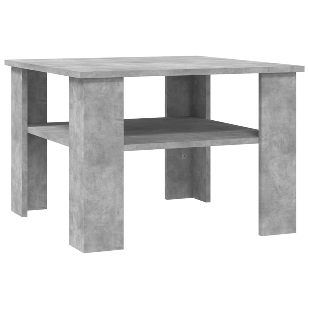 Table basse Gris béton 60x60x42 cm Bois d’ingénierie - Tables basses