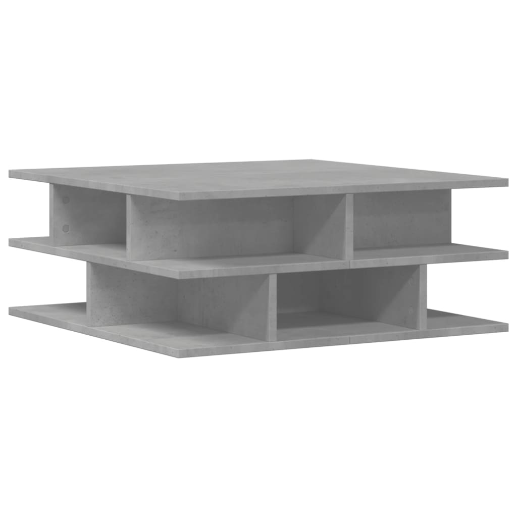 Table basse gris béton 70x70x29 cm bois d’ingénierie - Tables basses