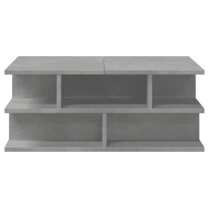 Table basse gris béton 70x70x29 cm bois d’ingénierie - Tables basses