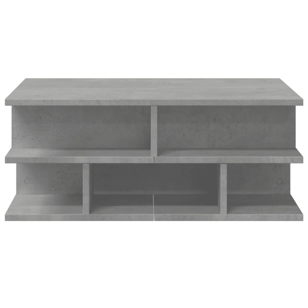 Table basse gris béton 70x70x29 cm bois d’ingénierie - Tables basses
