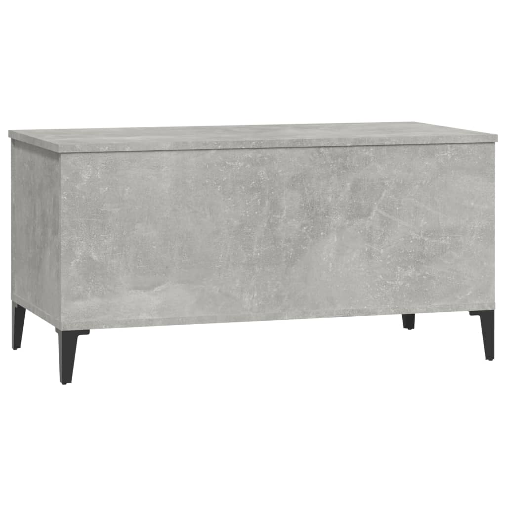 Table basse Gris béton 90x44,5x45 cm Bois d’ingénierie - Tables basses