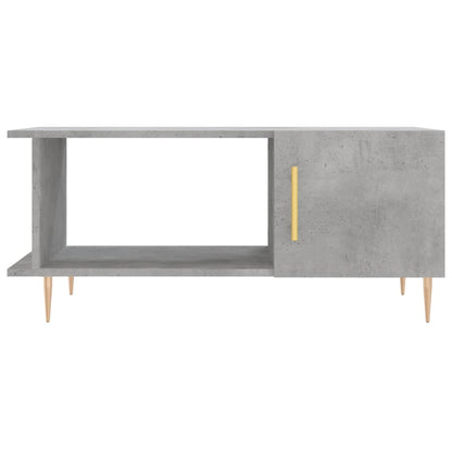 Table basse gris béton 90x50x40 cm bois d’ingénierie - Tables basses