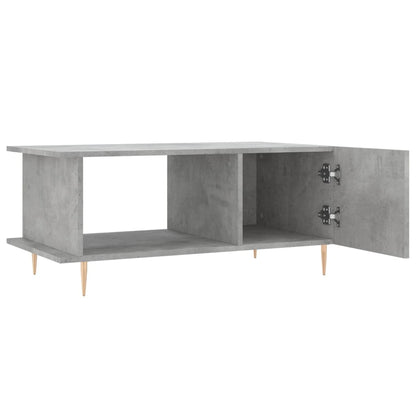 Table basse gris béton 90x50x40 cm bois d’ingénierie - Tables basses