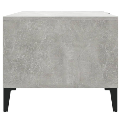 Table basse gris béton 90x50x40 cm bois d’ingénierie - Tables basses