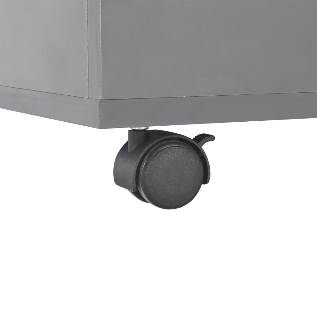 Table basse Gris brillant 100x100x35 cm - Tables basses