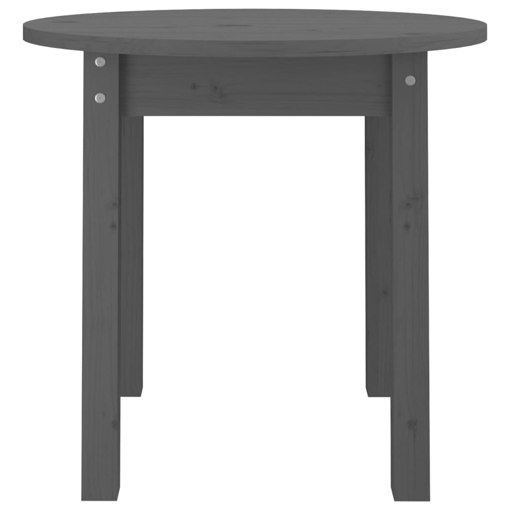 Table basse Gris Ø 45x40 cm Bois massif de pin - Tables basses