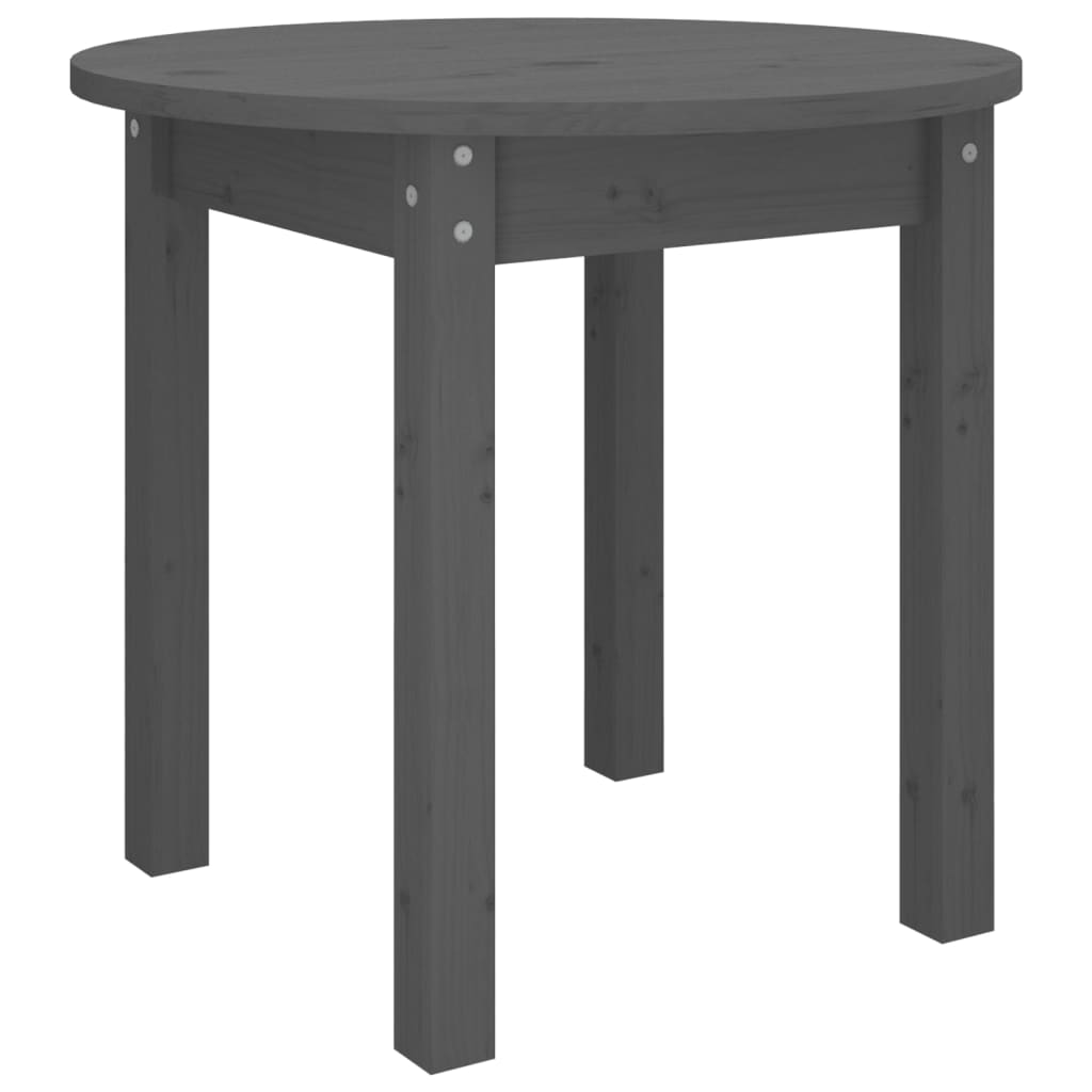Table basse Gris Ø 45x40 cm Bois massif de pin - Tables basses