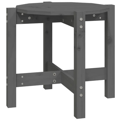 Table basse Gris Ø 52,5x45 cm Bois massif de pin - Tables basses