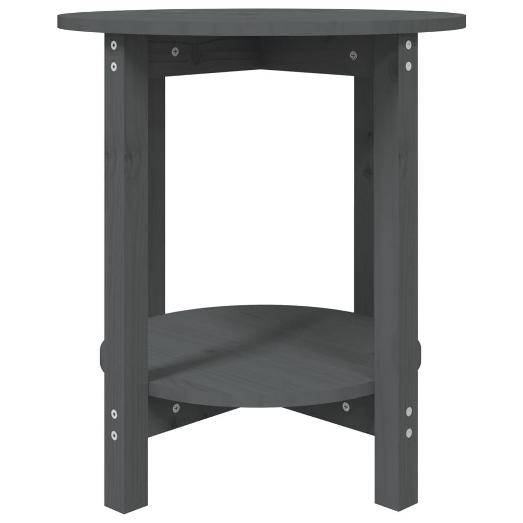 Table basse Gris Ø 55x60 cm Bois massif de pin - Tables basses