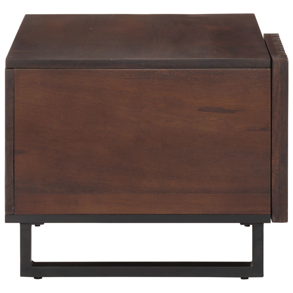 Table basse marron 80x51x40 cm bois de massif manguier - Tables basses