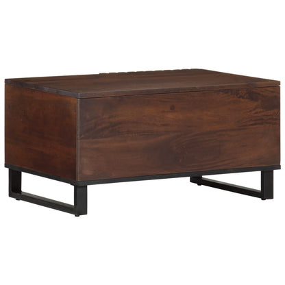 Table basse marron 80x51x40 cm bois de massif manguier - Tables basses