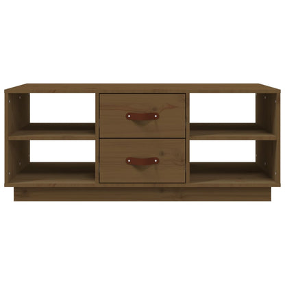 Table basse Marron miel 100x50x41 cm Bois massif de pin - Tables basses