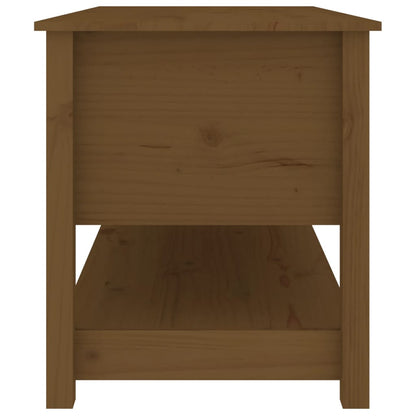 Table basse Marron miel 102x49x55 cm Bois massif de pin - Tables basses