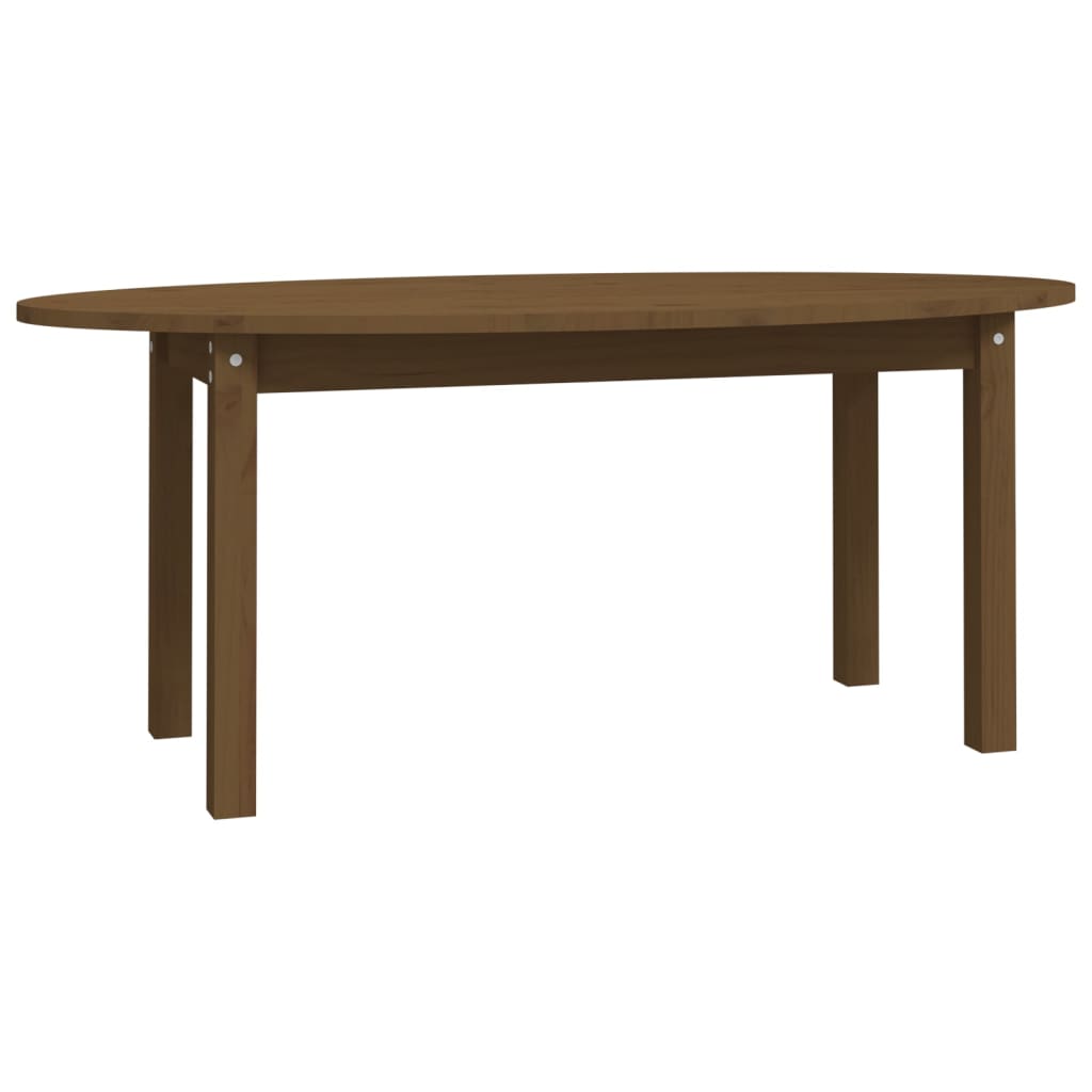 Table basse Marron miel 110x55x45 cm Bois massif de pin - Tables basses