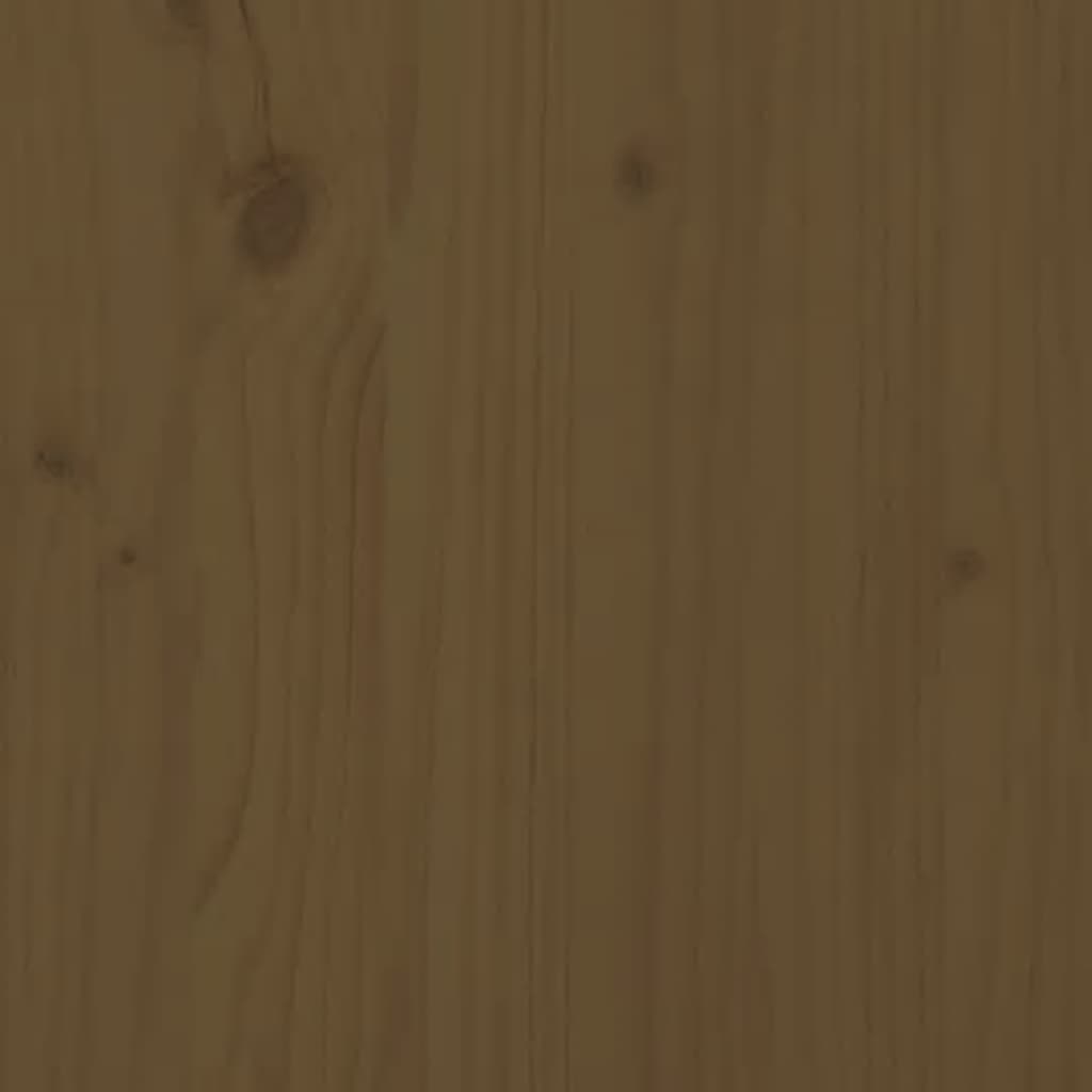 Table basse Marron miel 55x55x40 cm Bois massif de pin - Tables basses