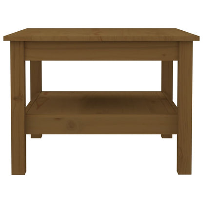 Table basse Marron miel 55x55x40 cm Bois massif de pin - Tables basses