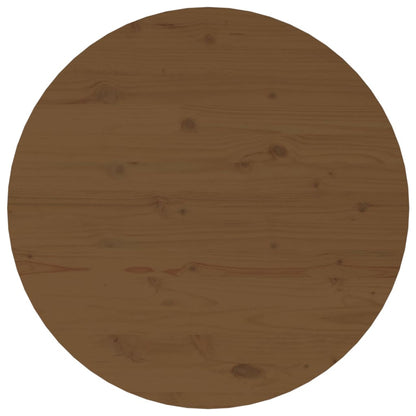 Table basse Marron miel Ø 55x45 cm Bois massif de pin - Tables basses