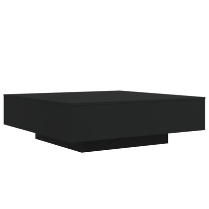 Table basse noir 100x100x31 cm bois d’ingénierie - Tables basses