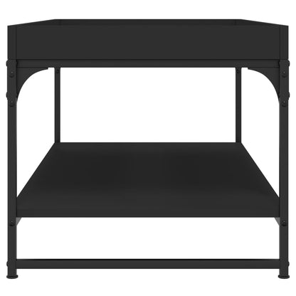 Table basse noir 100x49x45 cm bois d’ingénierie - Tables basses
