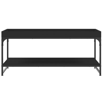 Table basse noir 100x49x45 cm bois d’ingénierie - Tables basses