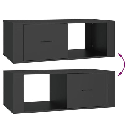 Table basse Noir 100x50,5x35 cm Bois d’ingénierie - Tables basses