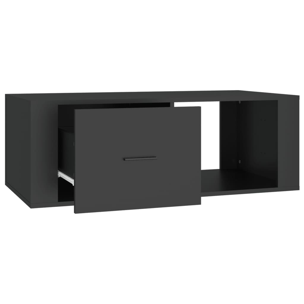 Table basse Noir 100x50,5x35 cm Bois d’ingénierie - Tables basses