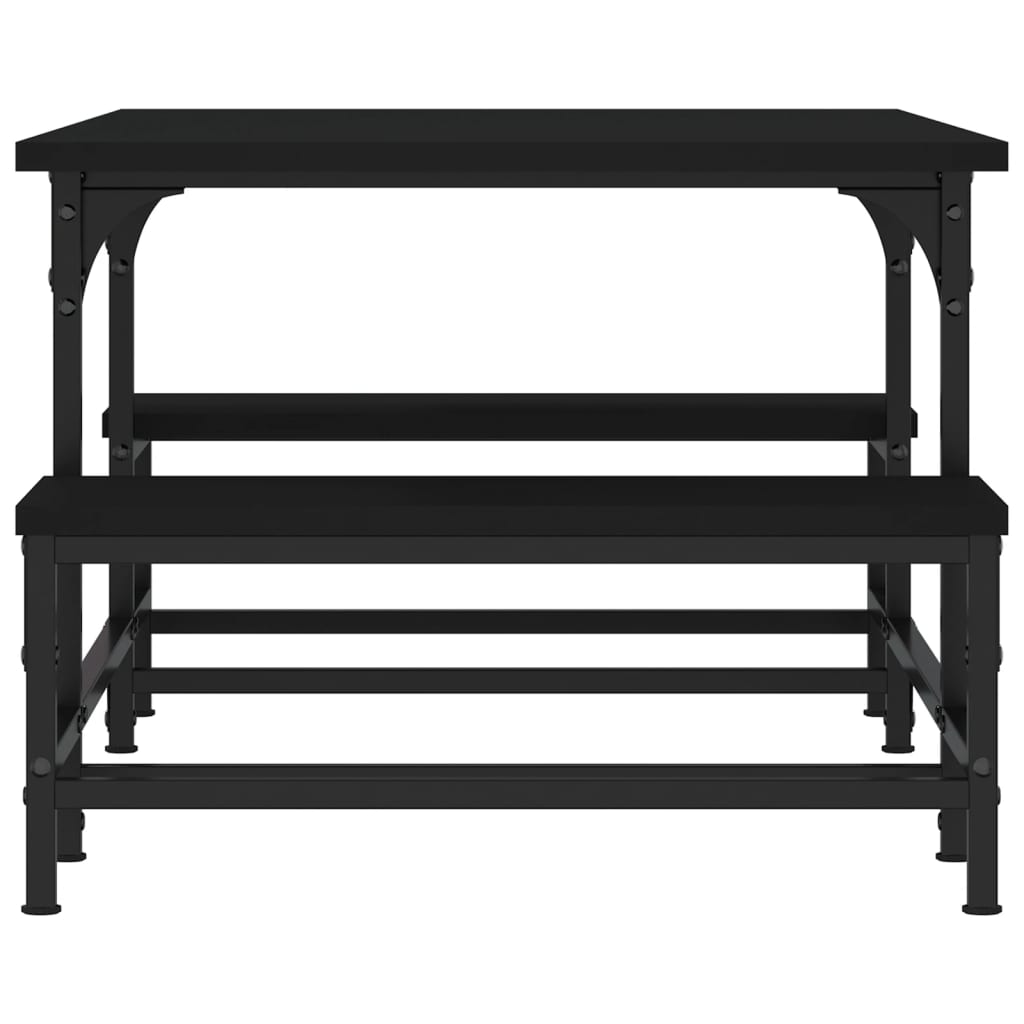 Table basse noir 100x50,5x40 cm bois d’ingénierie - Tables basses