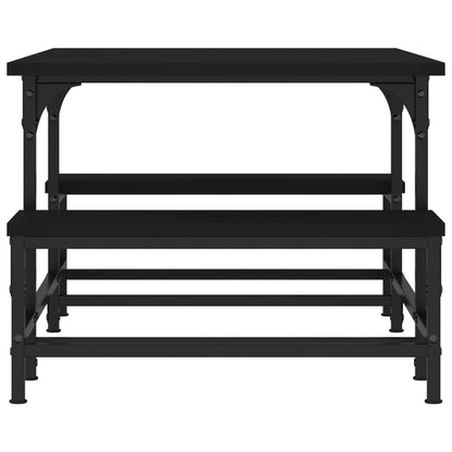 Table basse noir 100x50,5x40 cm bois d’ingénierie - Tables basses