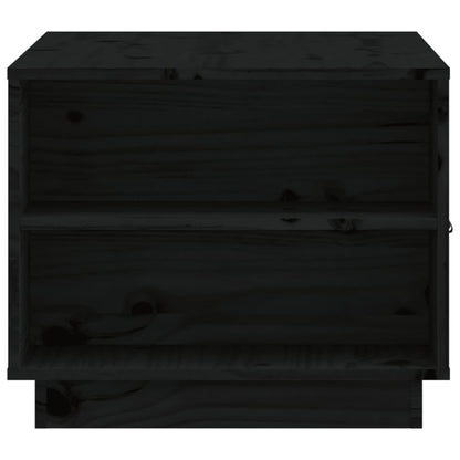 Table basse Noir 100x50x41 cm Bois massif de pin - Tables basses