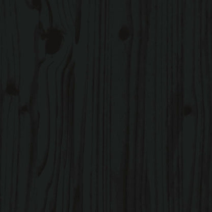 Table basse Noir 100x50x41 cm Bois massif de pin - Tables basses