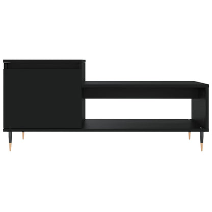 Table basse Noir 100x50x45 cm Bois d’ingénierie - Tables basses