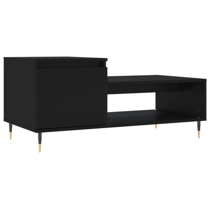 Table basse Noir 100x50x45 cm Bois d’ingénierie - Tables basses